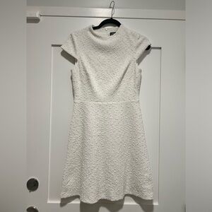 Vince Camuto Textured Crew Neck Cap Sleeve Fit and Flare dress - Size 4